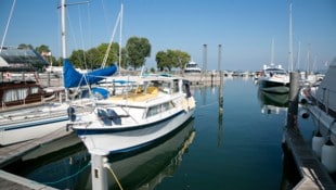Der Marina-Hafen in Bregenz.