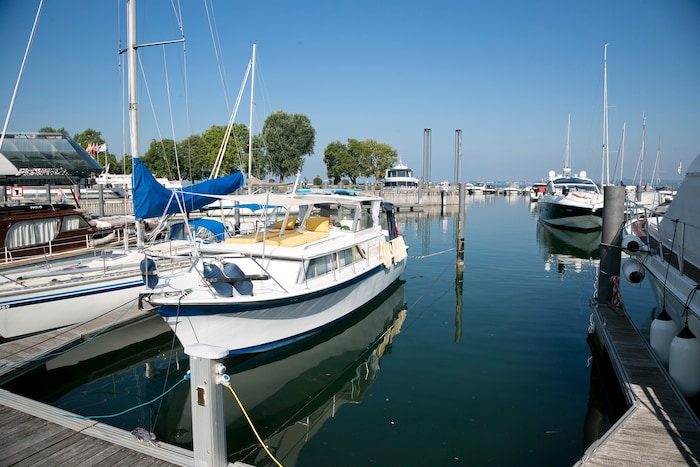 Der Hafen in Bregenz.