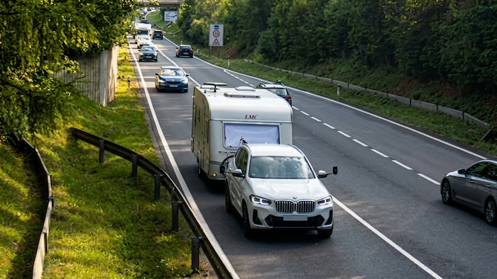 Um 8.30 Uhr rollte der Verkehr auf der B179 noch – hier bei Reutte.