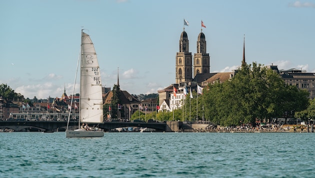 Auch das große Feuerwerk am Zürichsee wurde abgeblasen.