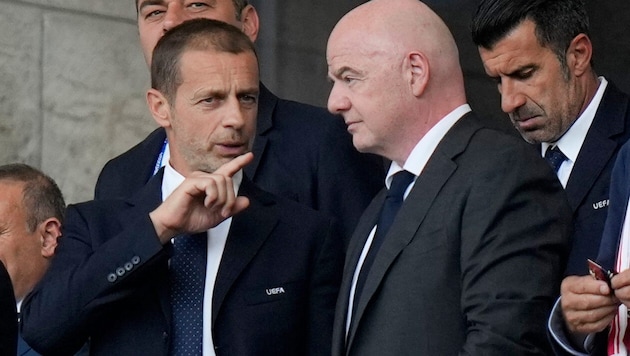 UEFA-Präsident Aleksander Ceferin und FIFA-Boss Gianni Infantino