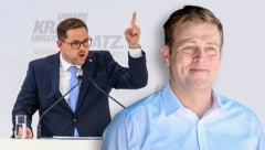 Hiegelsbergers erhobener Zeigefinger gilt Stefan Kaineder (re.).