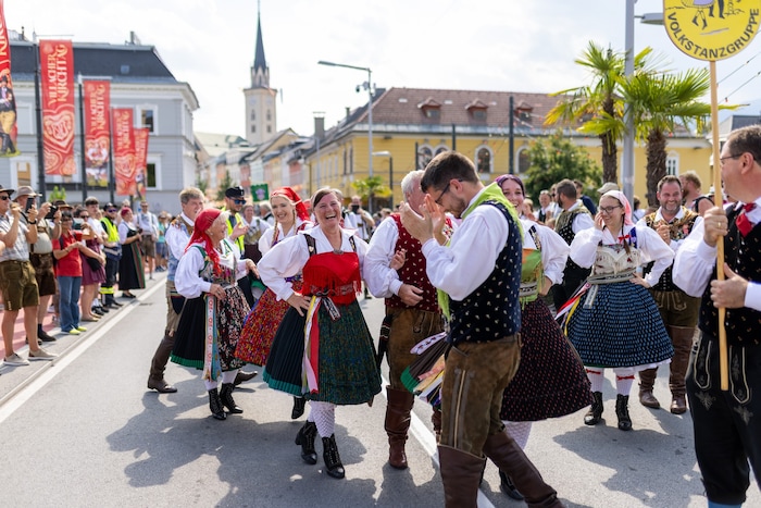 Die Volkstanzgruppe Villach schwang das Tanzbein