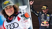 Formel 1-Superstar Max Verstappen verfolgte teils die Rennen von Julia Scheib.