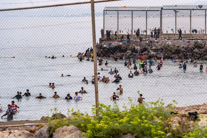 Etwa 70.000 Migranten kamen binnen kurzer Zeit in Ceuta an.