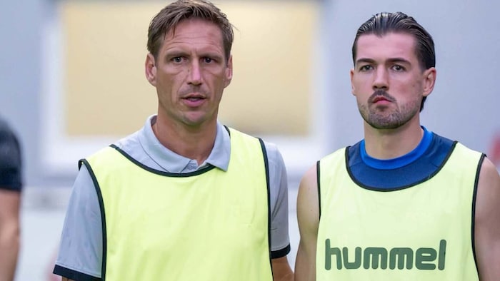 Trainer Thomas Eder (li.) brachte Semir Gvozdjar in Kuchl von der Bank.