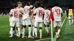 Red Bull Salzburg freute sich über ein spätes 1:0 gegen Hartberg. 