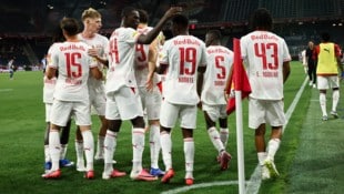 Red Bull Salzburg freute sich über ein spätes 1:0 gegen Hartberg. 