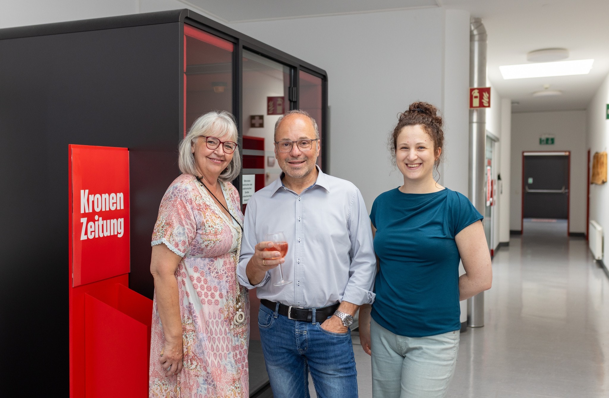 Auch die ehemalige Kärntner Marketing-Leiterin Silvia Kulterer schaute in der Redaktion vorbei.