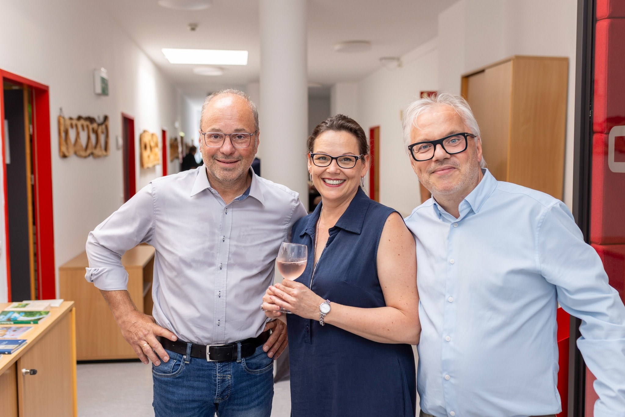 Langjährige Weggefährten: Hannes Mößlacher, Christina Natascha Kogler und Christian Tragner.