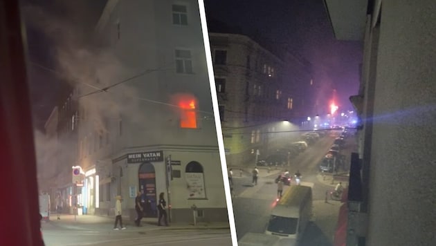 „Krone“-Lesereporter schickten Bilder von dem brenzligen Vorfall in Favoriten.