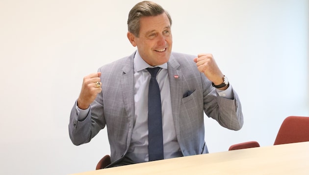 Peter Hanke (62) ist Bundesminister für Verkehr, Innovation und Technologie und ehemaliger ...