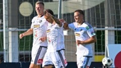 Der WAC jubelt zum Bundesligastart.