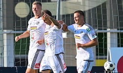 Der WAC jubelt zum Bundesligastart.