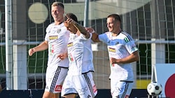 Der WAC jubelt zum Bundesligastart.