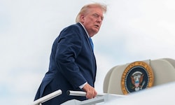 Die Wiederaufnahme der Verhandlungen verkündete US-Präsident Donald Trump vor Journalisten in ...