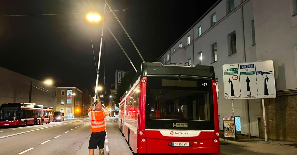 Wassereintritt: Gewitter legte 20 Obusse lahm