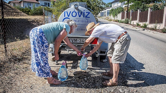 Mancherorts – wie hier in Szentendre – ist die Wasserversorgung beinahe schon kollabiert.