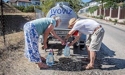 Mancherorts – wie hier in Szentendre – ist die Wasserversorgung beinahe schon kollabiert.