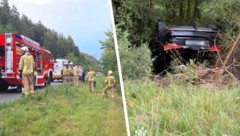 Feuerwehr, Rettung, Notarzt und Polizei rückten zur Unfallstelle an.