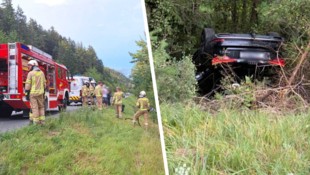 Feuerwehr, Rettung, Notarzt und Polizei rückten zur Unfallstelle an.