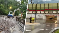 Am Sonntagabend war insbesondere Kundl im Tiroler Unterland von Unwettern betroffen.