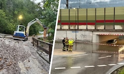 Am Sonntagabend war insbesondere Kundl im Tiroler Unterland von Unwettern betroffen.