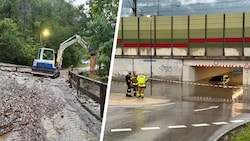 Am Sonntagabend war insbesondere Kundl im Tiroler Unterland von Unwettern betroffen.