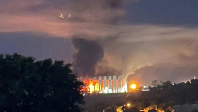Ein Gebäude der technischen Universität in Belgorod stand in Flammen.