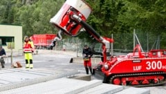 Die LUF-Hochleistungspumpen beim Einsatz in Sölden.
