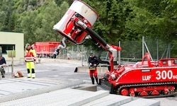 Die LUF-Hochleistungspumpen beim Einsatz in Sölden.