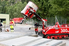 Die LUF-Hochleistungspumpen beim Einsatz in Sölden.
