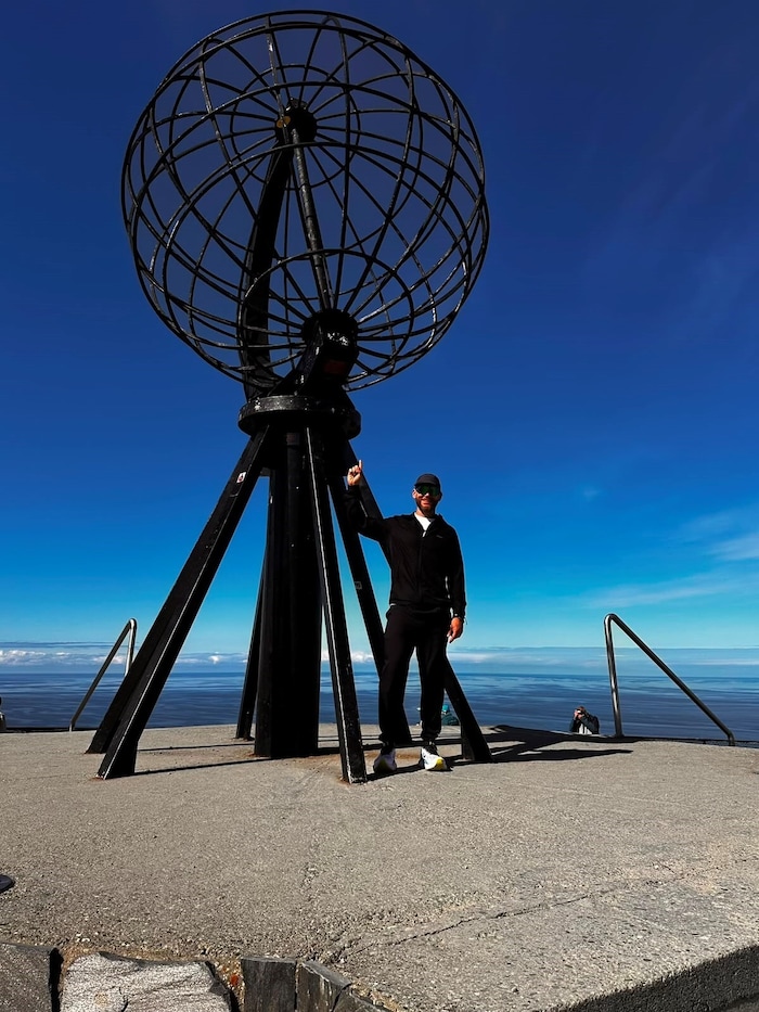Am Nordkap begann der Steirer sein Abenteuer.
