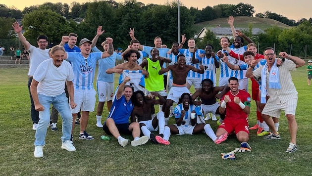 So jubelte der BSK 1933 Ende Juli in Dietach über den Einzug in die zweite Runde des ÖFB-Cups.