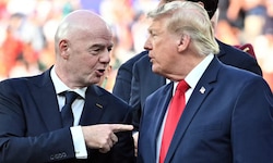 FIFA-Boss Gianni Infantino (links) sucht offenbar die Hilfe von US-Präsident Donald Trump. 