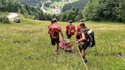 Die freiwilligen Helfer bei einem Einsatz in Lackenhof am Ötscher. 