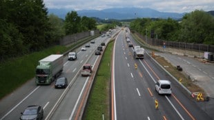 Die Baustelle auf der Westautobahn wird dieser Tage beendet.