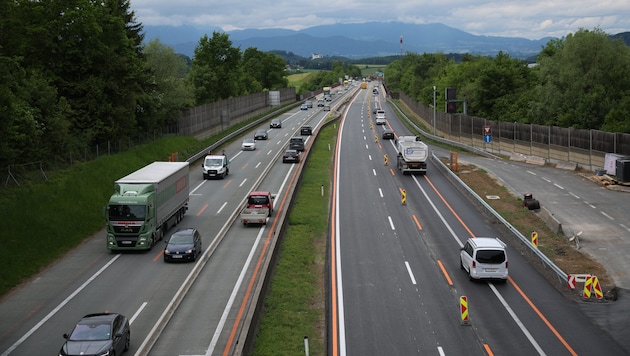 Die Baustelle auf der Westautobahn wird dieser Tage beendet.