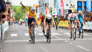 Tobias Nolde (l.) jubelte in der Karibik über den ersten Tagessieg für die Ländle-Equipe.