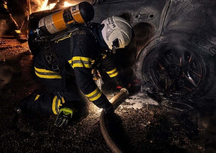 Die Floriani hatten den Brand rasch unter Kontrolle