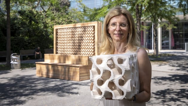 Milena Stavric ist die Erfinderin der kühlenden Keramikwürfel.