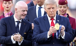 FIFA-Chef Gianni Infantino (li.) und US-Präsident Donald Trump