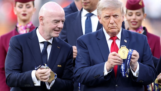 FIFA President Gianni Infantino (left) and U.S. President Donald Trump