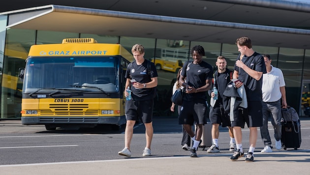 Sturm hob zum Quali-Hit nach Istanbul vom Flughafen Thalerhof ab.