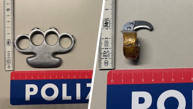 Gleich zwei verbotene Waffen hatte der Verdächtige bei sich.