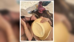 Zum siebten Hochzeitstag zeigt Heidi Klum am Strand besonders viel Haut – geschickt verdeckt von ...