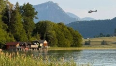 Auch Hubschrauber waren an der Suche beteiligt 