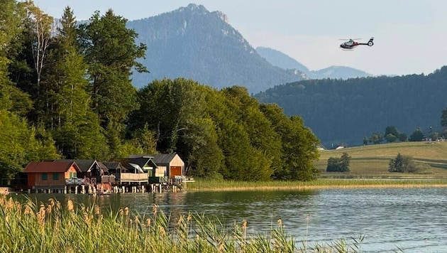 Auch Hubschrauber waren an der Suche beteiligt