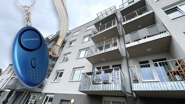 Die Polizei verteilte Taschenalarme an die verängstigten Mitbewohner, weil sie panische Angst ...