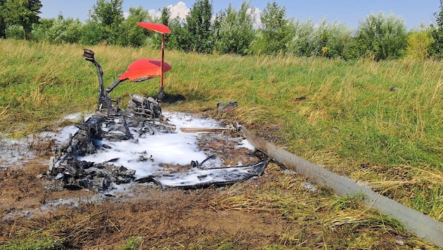 Absturz im Bezirk Amstetten mit zwei Verletzten.